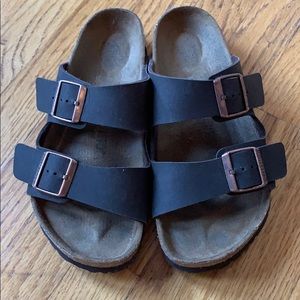 Birkenstock Arizona microfiber sandals, coco brown